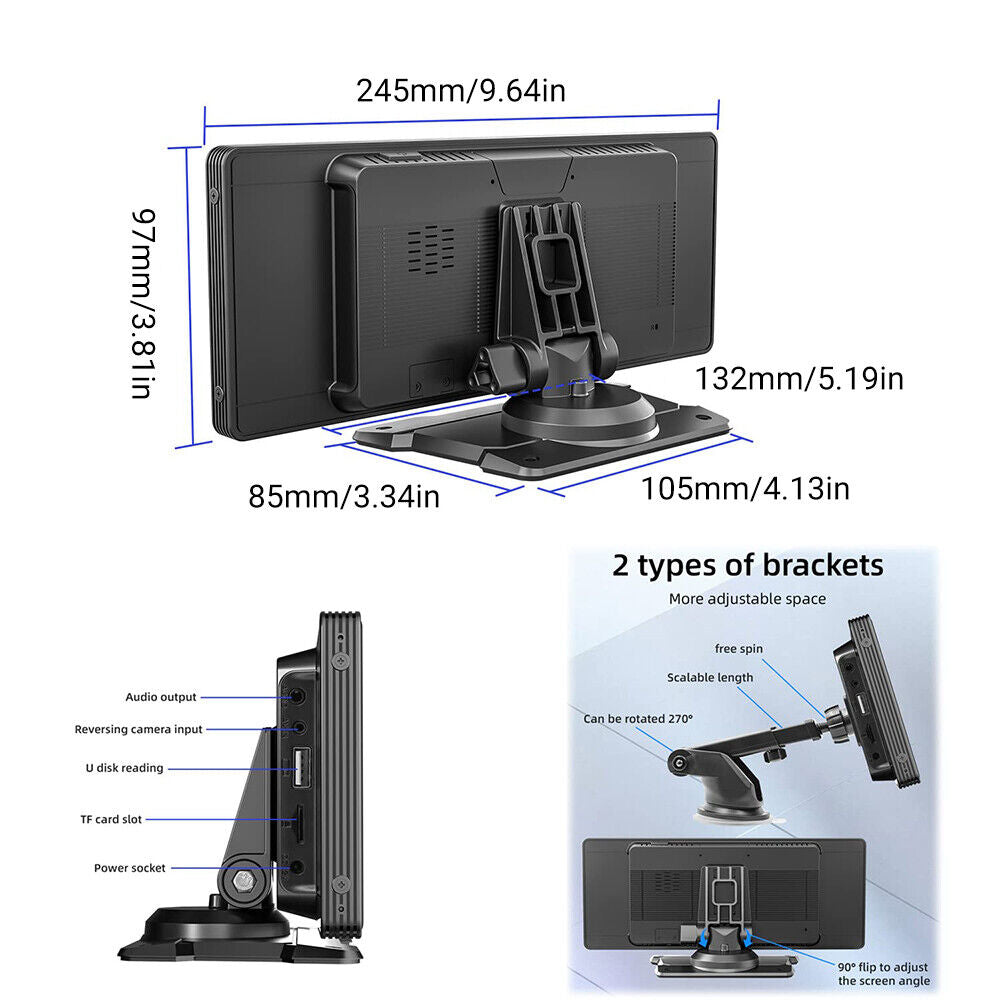 9" Universal Car Screen